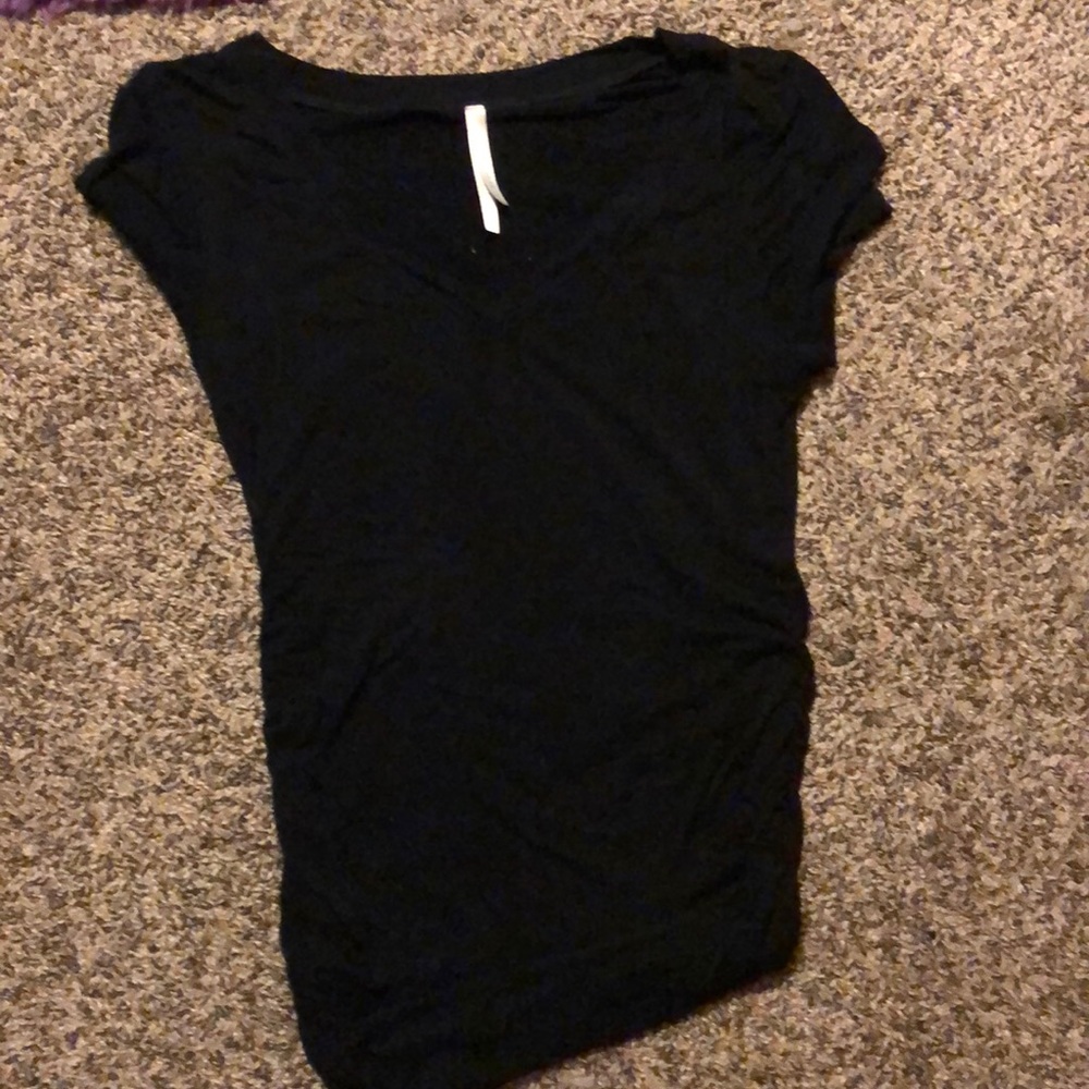 Black Ribbed T-shirt